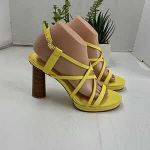 Vince Camuto Yellow Strappy Heels